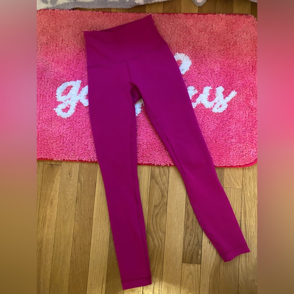 lululemon pink wunder train leggings - Picture 2 of 3